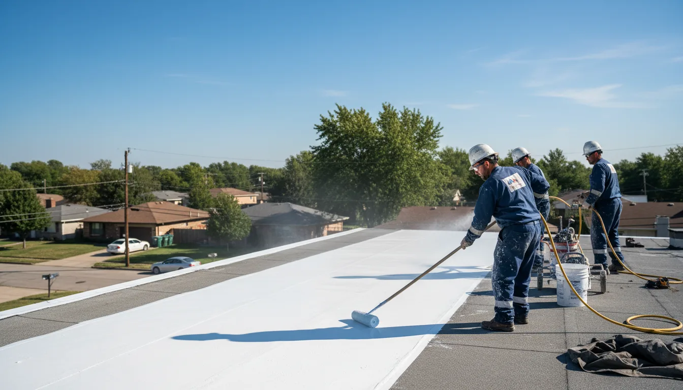 Commercial roof coating in Hall, NY near me